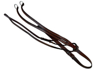 Bobby's English Tack Raised Fancy Running Martingale - Cognac - Size Full