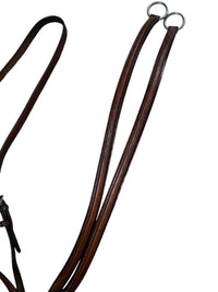 Bobby's English Tack Raised Fancy Running Martingale - Cognac - Size Full