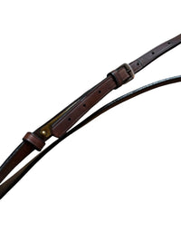 Bobby's English Tack Raised Fancy Running Martingale - Cognac - Size Full