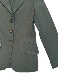 Charles Ancona Girls Classic Show Coat  - Hunter Green / Size 8
