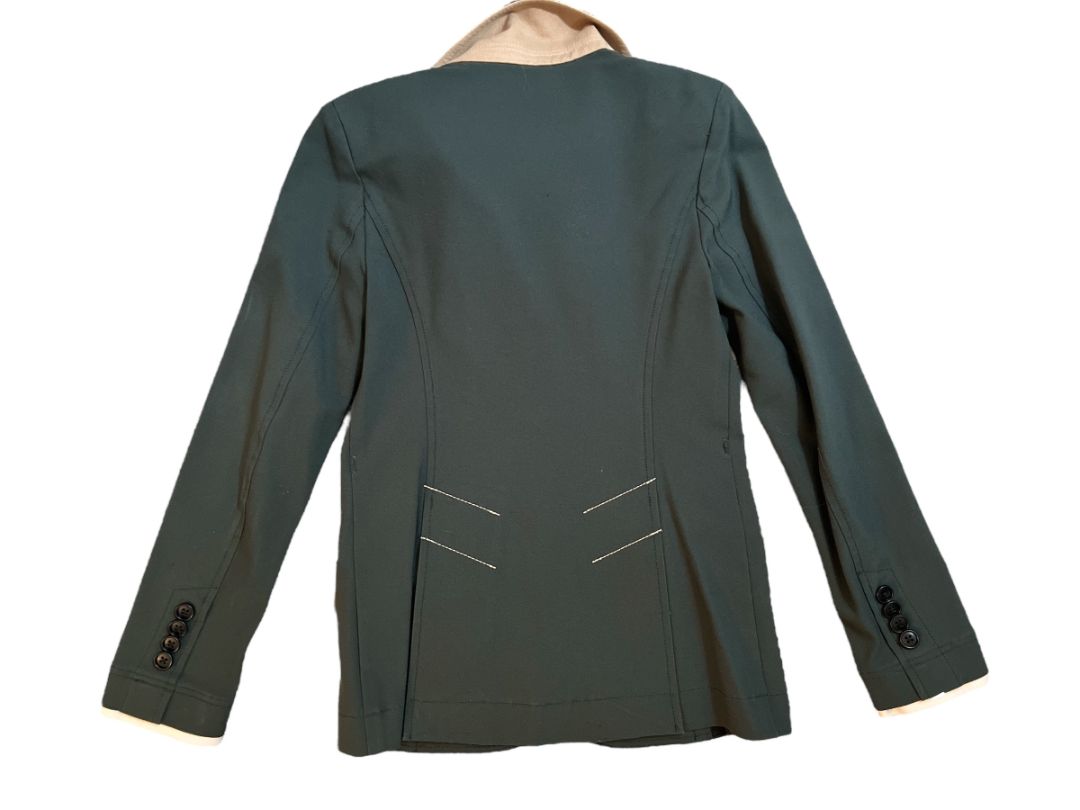Charles Ancona Girls Classic Show Coat  - Hunter Green / Size 8