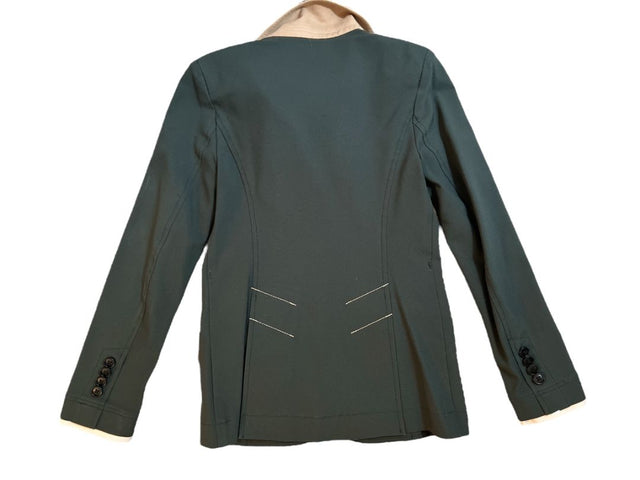 Charles Ancona Girls Classic Show Coat  - Hunter Green / Size 8