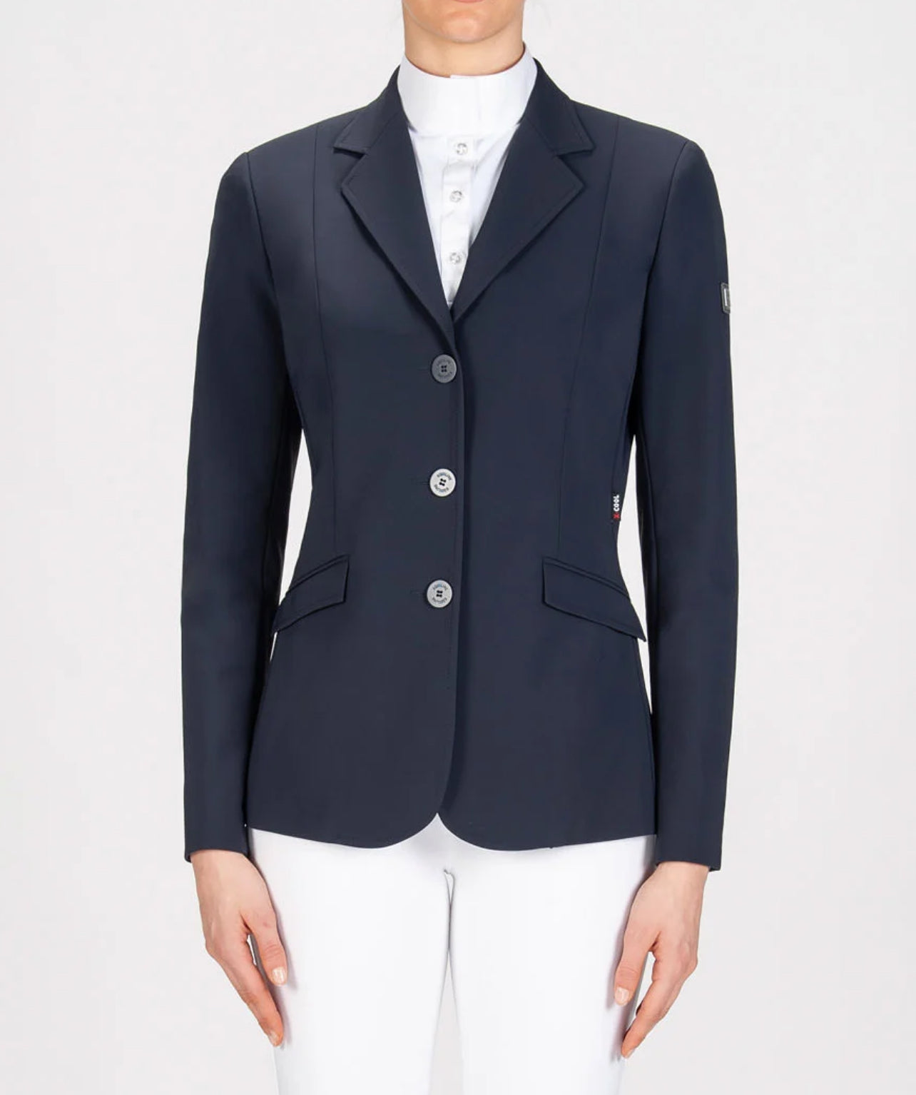Equiline Hayley Hunter Show Coat Navy Size IT 44