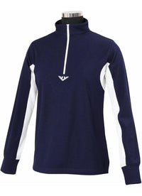 TuffRider Children's Ventilated Long Sleeve Shirt - Navy / Size Youth Large NEW