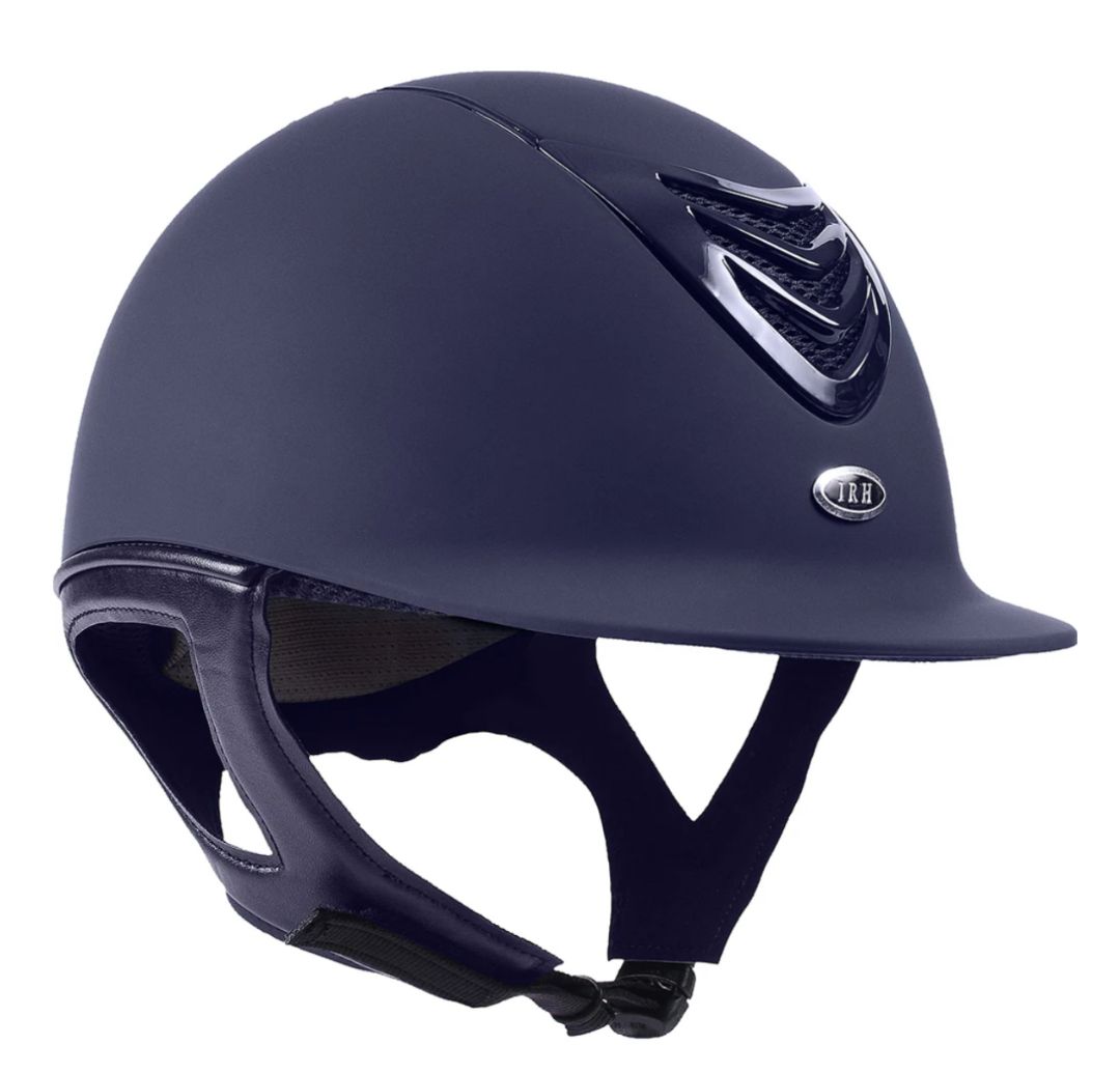 IRH IR4G Matte Helmet with Gloss Vent, Navy Blue Size Medium