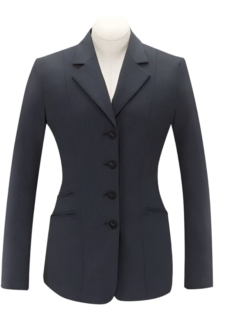 RJ Classics Orange Label Women's Washington Soft Shell Show Coat - Black Mini Check / Size 0