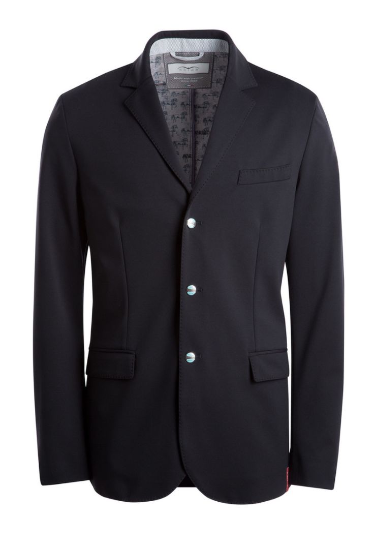 Animo Mens Ikko Competition Show Coat Jacket - Black / Size IT 44