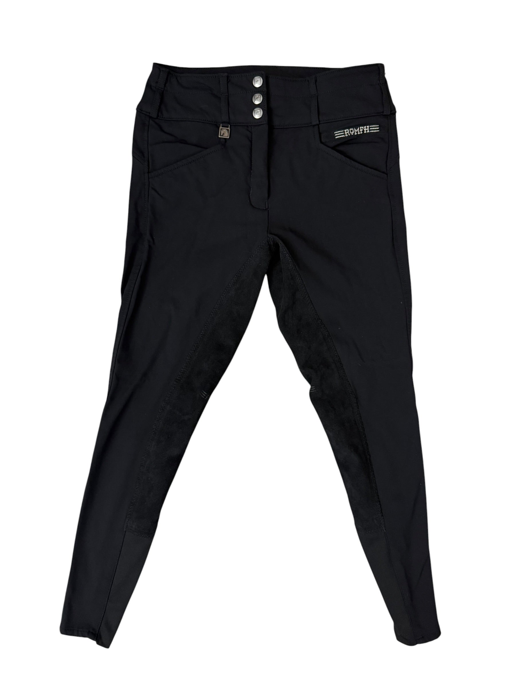 ROMFH Evelyn Euro Full Seat Ladies Breech - Black / Size US 26 R