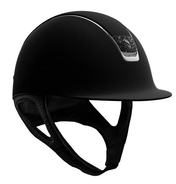 Samshield Shadowmatt Black Mat/Chrome Swarovski Embellished Helmet Size 56M (7M)