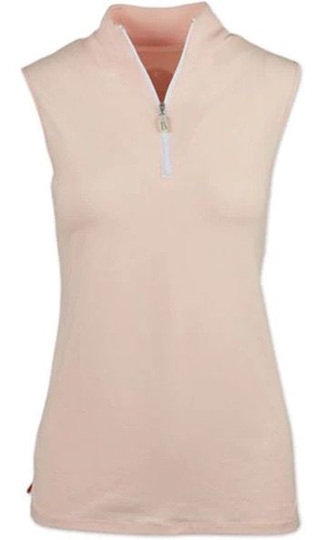 The Tailored Sportsman IceFill Sleeveless Shirt -  Pink / White - Size Small NEW
