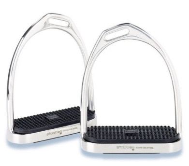 Stubben Stainless Steel Fillis Offset Stirrups 4.75