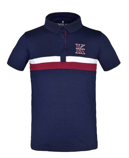 Kingsland Locke Junior Tec Micro Pique Polo Navy Shirt 146/152 - US 11/12 NEW