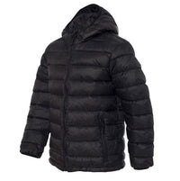 32 Degrees Packable Hooded Down Kids Jacket Weatherproof Black / Size Youth Small (8) NEW