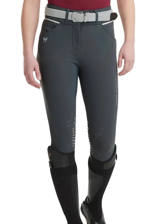 Horse Pilot X-Aerotech Lightweight Summer Breeches  - Grey / Size Medium