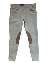 B Vertigo Melissa Womens Knee Patch Breeches - Plaza Taupe / Tan Size US 30