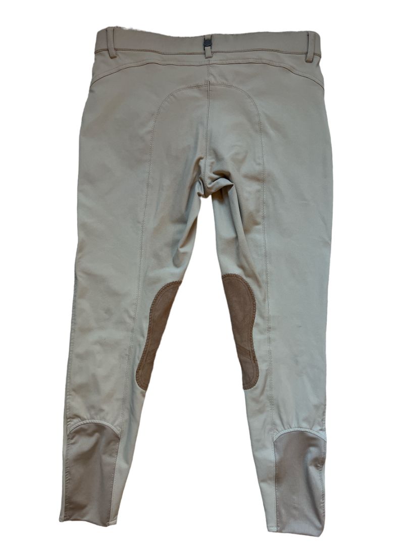 B Vertigo Melissa Womens Knee Patch Breeches - Plaza Taupe / Tan Size US 30