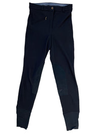 TuffRider Women's Ribb Knee Patch Breech Black / Size 24 US