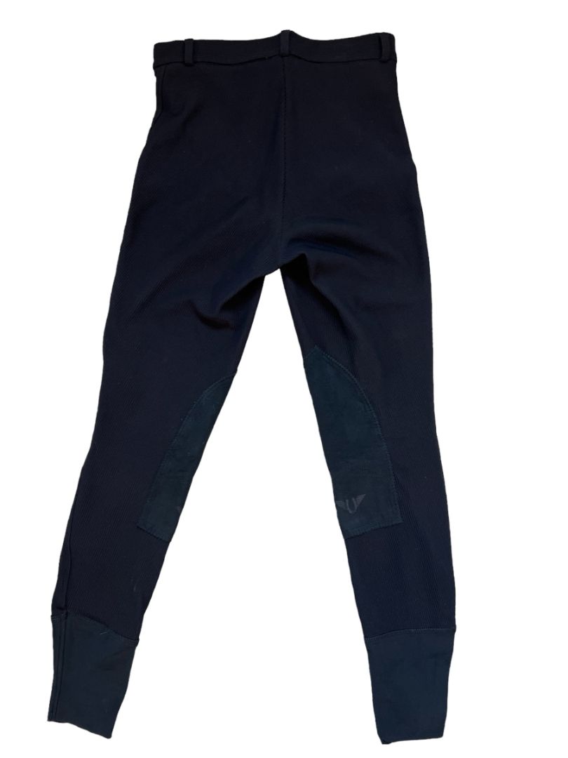 TuffRider Women's Ribb Knee Patch Breech Black / Size 24 US