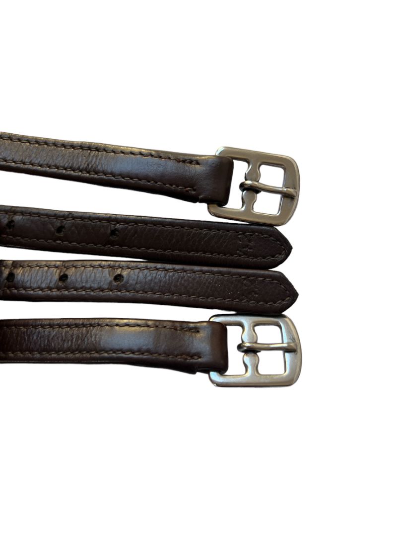 Pro Trainer Softy Nylon Lined Stirrup Leathers 42" Brown