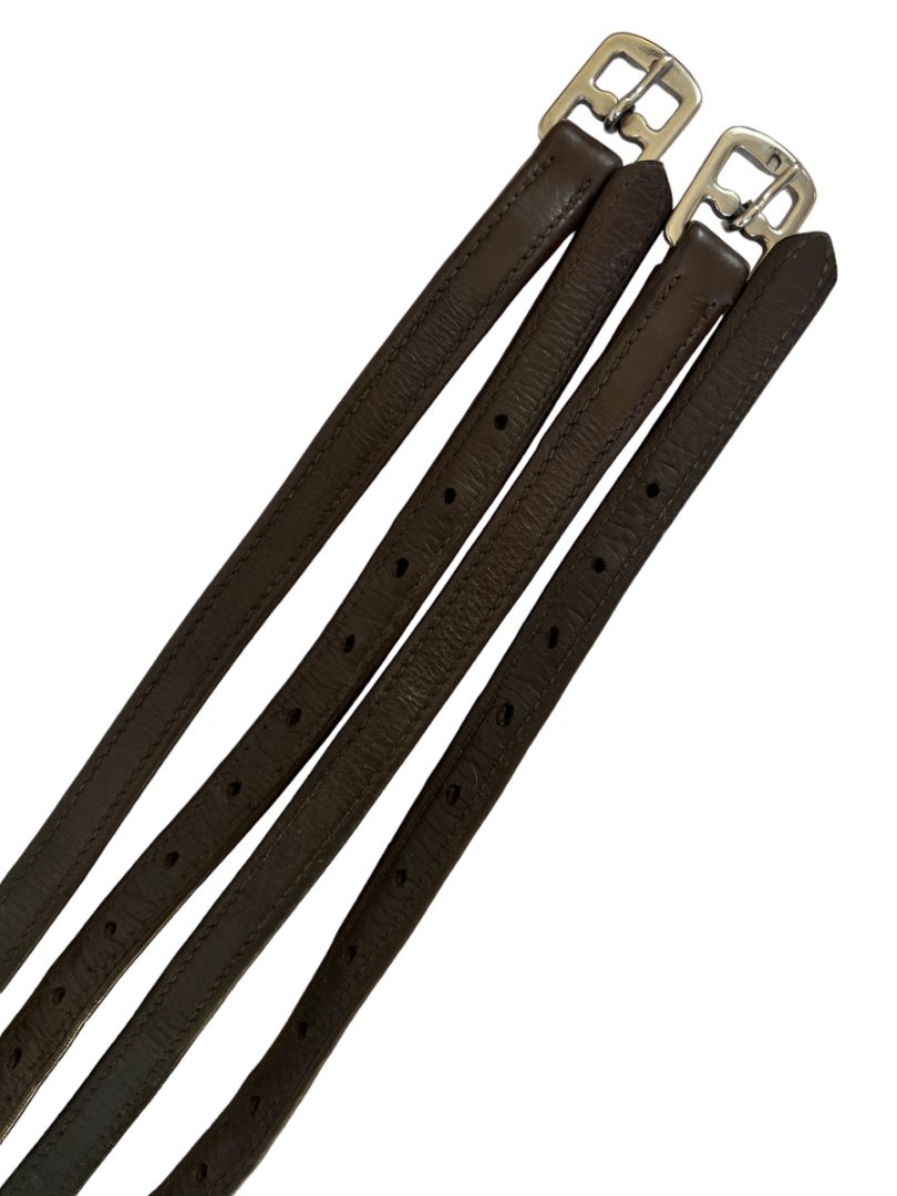 Pro Trainer Softy Nylon Lined Stirrup Leathers 42" Brown