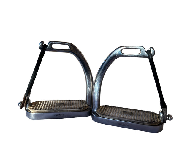 Coronet Fillis Peacock Safety Stirrup Irons 4.25"