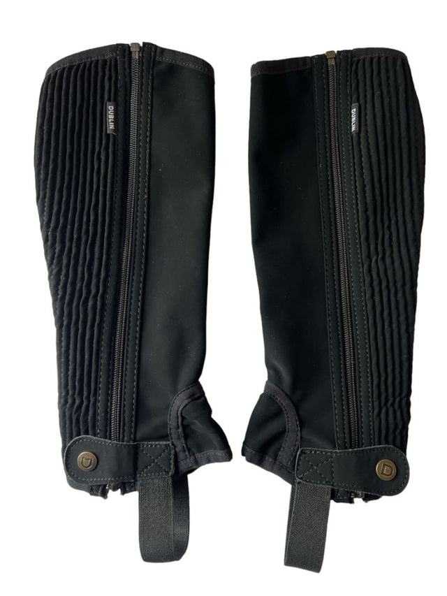 Dublin Children's Easy-Care II Half Chaps - Black Size Medium