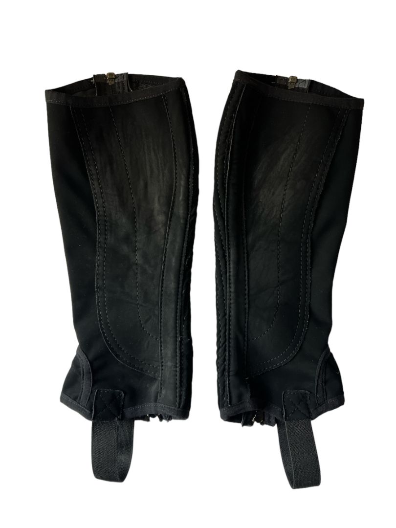Dublin Children's Easy-Care II Half Chaps - Black Size Medium