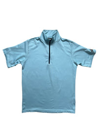 Kerrits Kids IceFil Short Sleeve Solid Shirt - Light Blue / Size Medium Youth