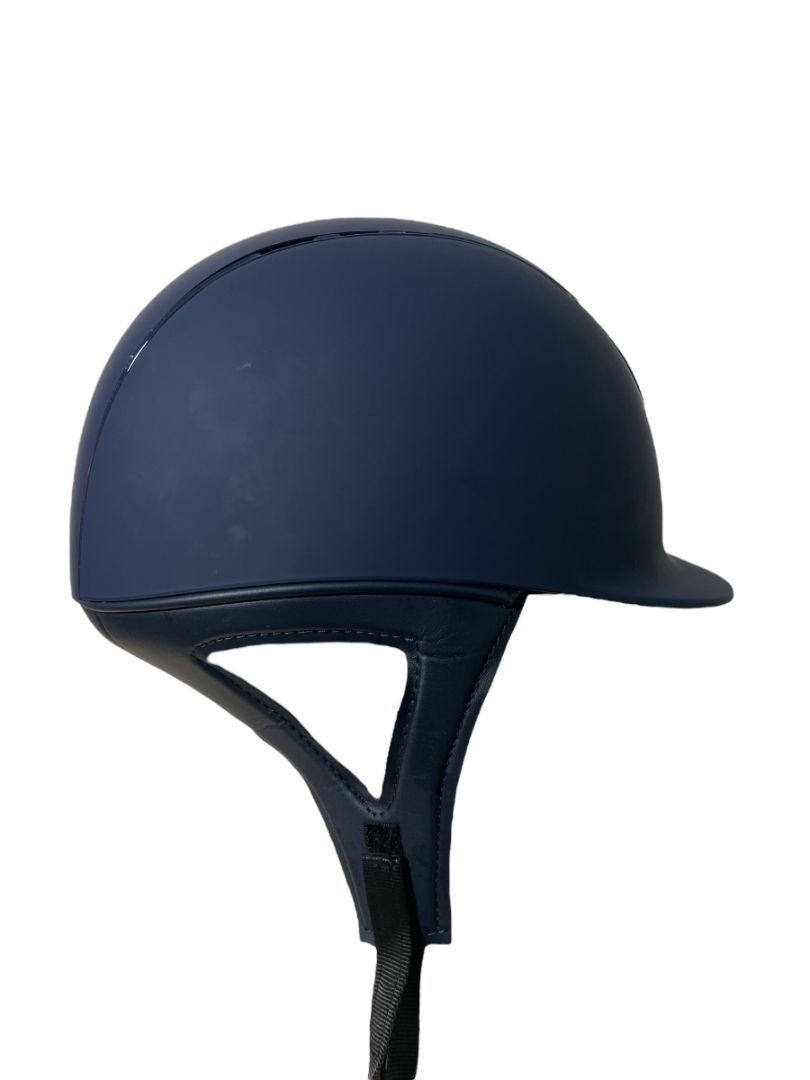 IRH IR4G Matte Helmet with Gloss Vent, Navy Blue Size Medium