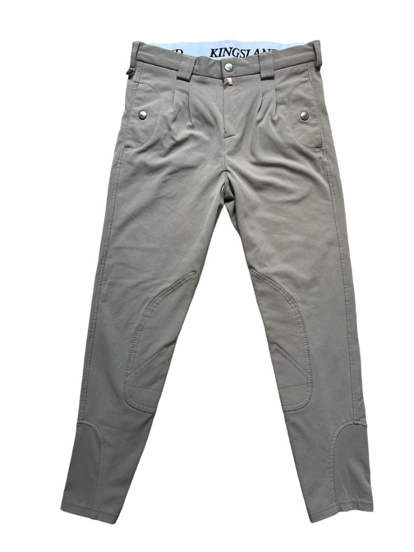 Kingsland Men's Tan Knee Patch Breeches size EU 46/US 30