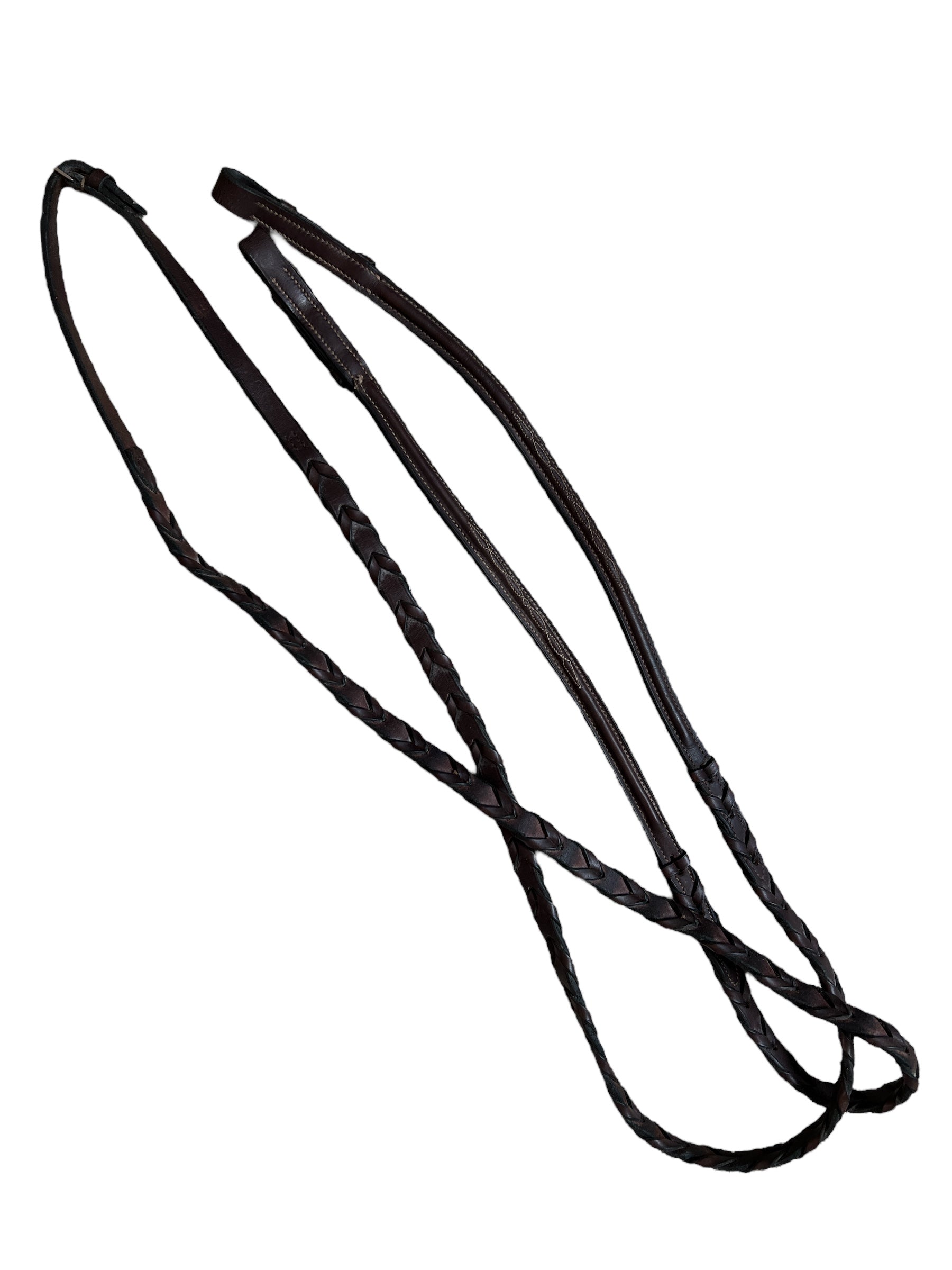 Beval Heritage Fancy Stitch Bridle & Raised Fancy Stitch Laced Reins- Pony