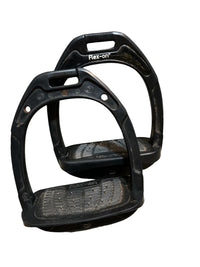 Flex-On Composite Inclined Ultra Grip Stirrups - Black