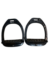 Flex-On Composite Inclined Ultra Grip Stirrups - Black