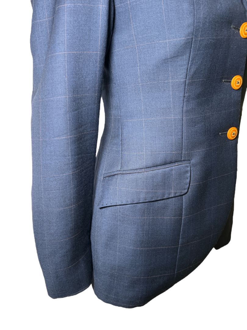 Alessandro Albanese Women's Navy Hunt Wool Show Coat - Blue / Size IT 38