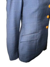 Alessandro Albanese Women's Navy Hunt Wool Show Coat - Blue / Size IT 38