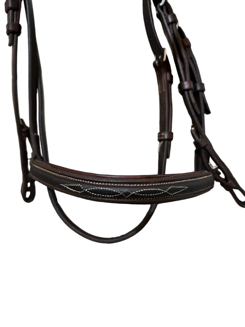 CWD Bridle Raised Noseband Fancy Stitch - Size 1