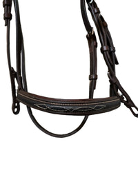 CWD Bridle Raised Noseband Fancy Stitch - Size 1