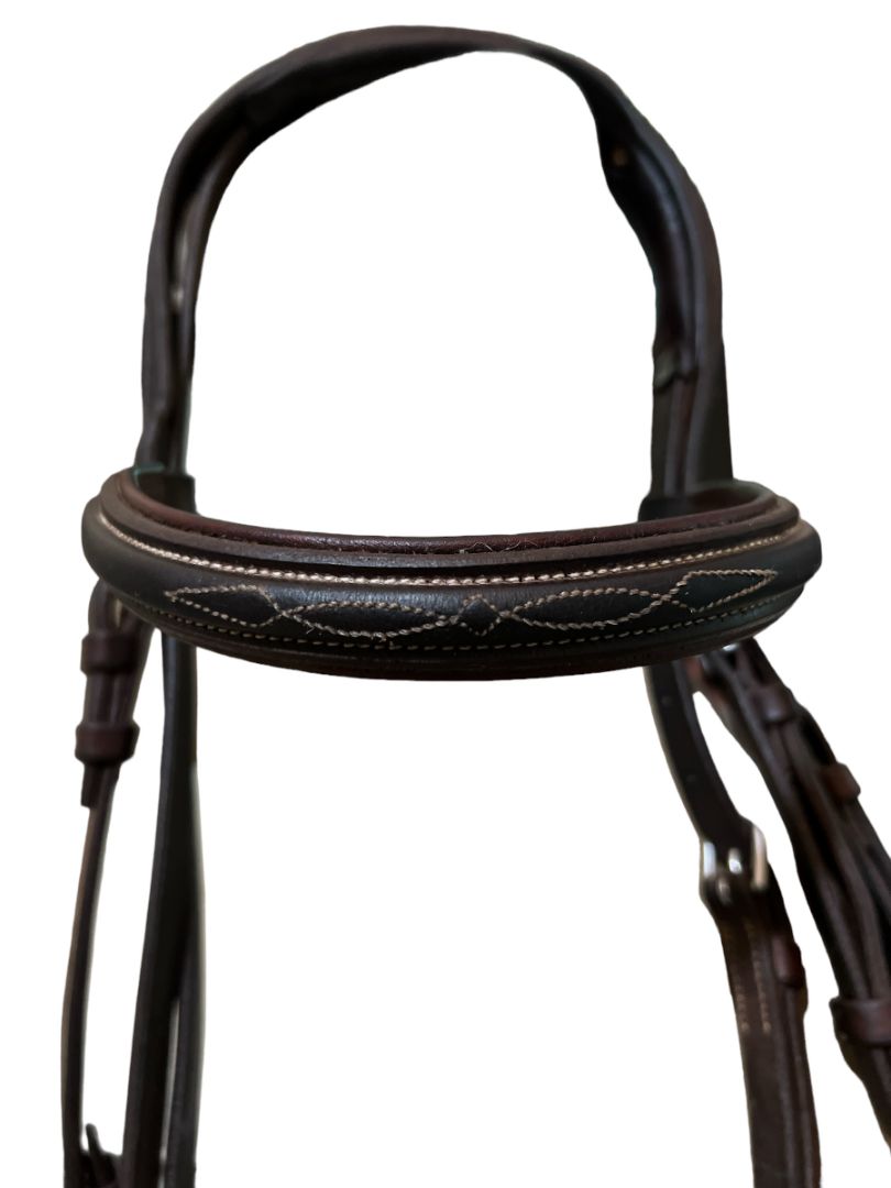 CWD Bridle Raised Noseband Fancy Stitch - Size 1