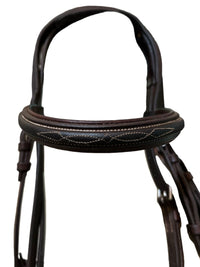 CWD Bridle Raised Noseband Fancy Stitch - Size 1