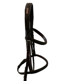 CWD Bridle Raised Noseband Fancy Stitch - Size 1
