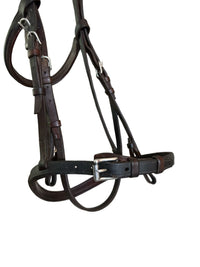 CWD Bridle Raised Noseband Fancy Stitch - Size 1