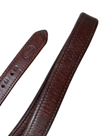 Beval Nylon Lined Flat Buckle Stirrup Leathers 58" Brown