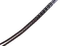 Flat Laced Leather Rein 5/8" in Brown Horse Size /New