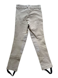 Ariat Children's Heritage Side Zip Knee Patch Jod - Tan Size 8