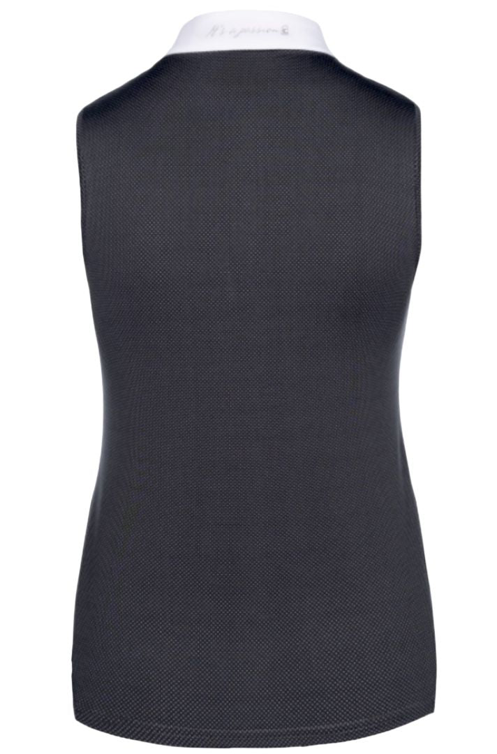 Cavallo Women's "Salsa" Show Shirt Sleeveless Black Size 40 (US 12) New