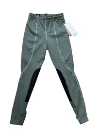 Kerrits Kids Fleece Lite Knee Patch Tight - Size Small / Fern NEW