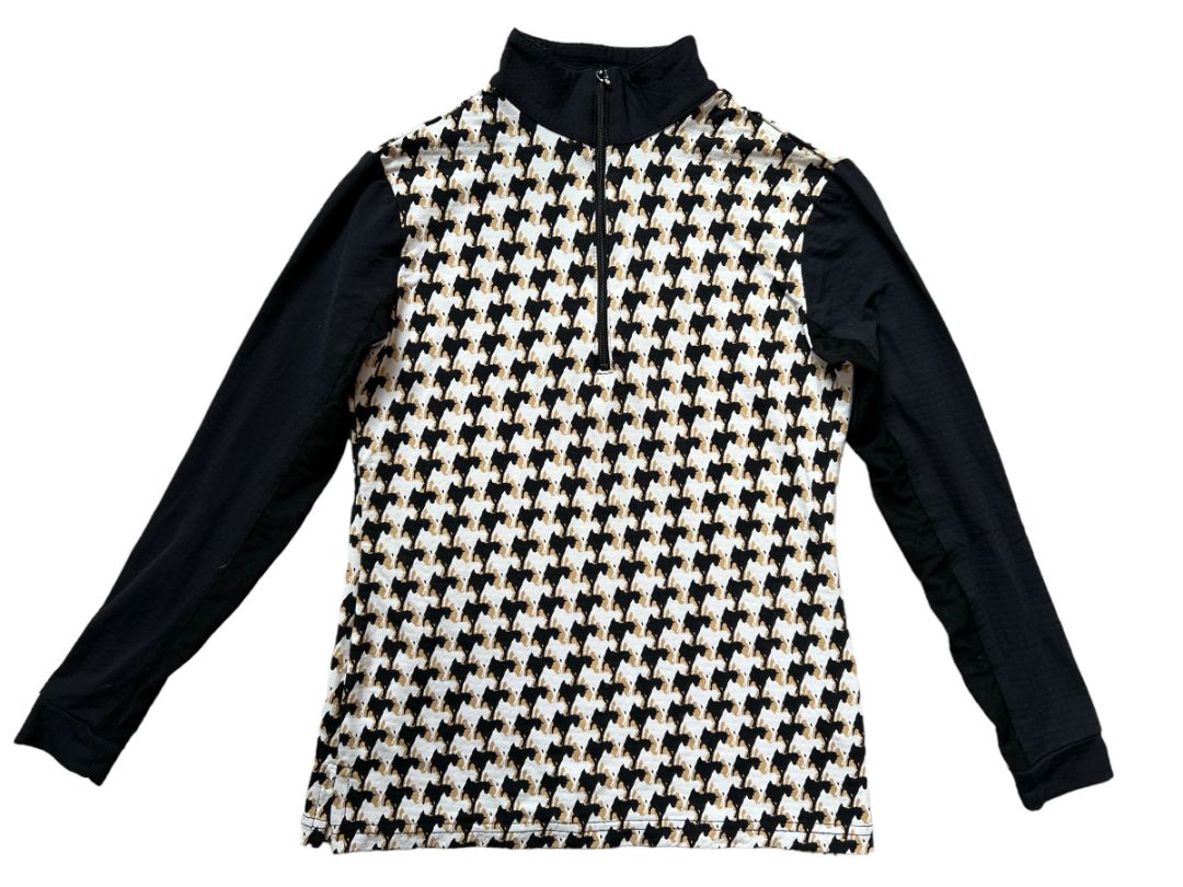 EIS Girls Long Sleeve Sun Shirt Horse Print / Size Youth Medium