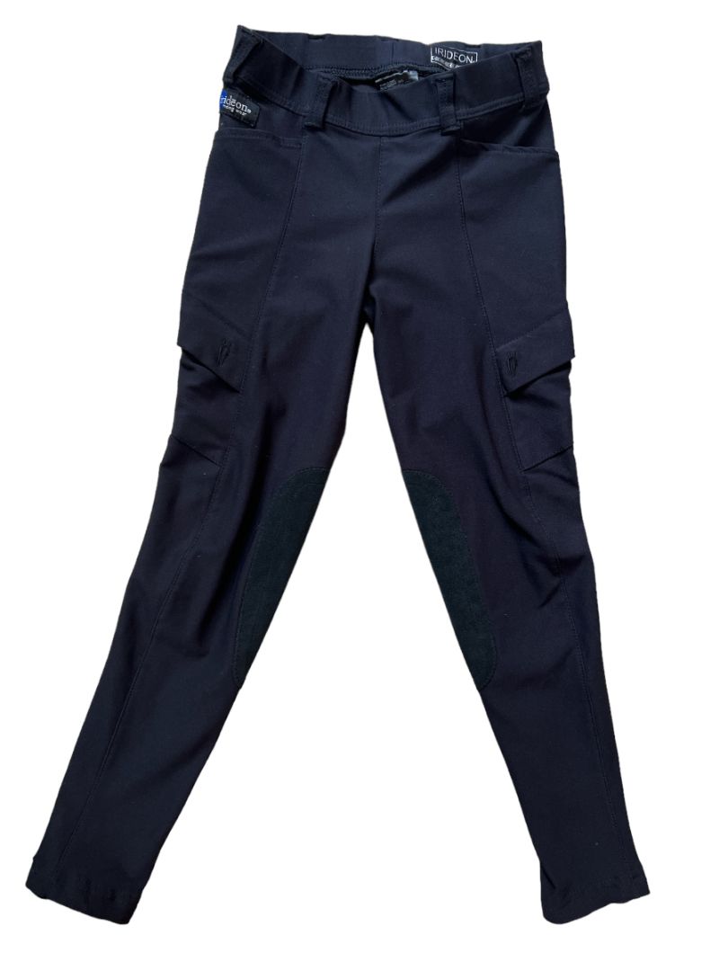 Irideon Kids' Issential Cargo Knee Patch Tights - Navy / Size Youth Medium