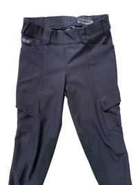 Irideon Kids' Issential Cargo Knee Patch Tights - Navy / Size Youth Medium