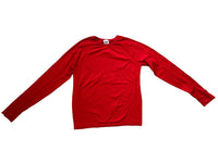 Athleta Girl Power Up Seamless Long Sleeve Shirt - Berry Red /Size Youth Medium